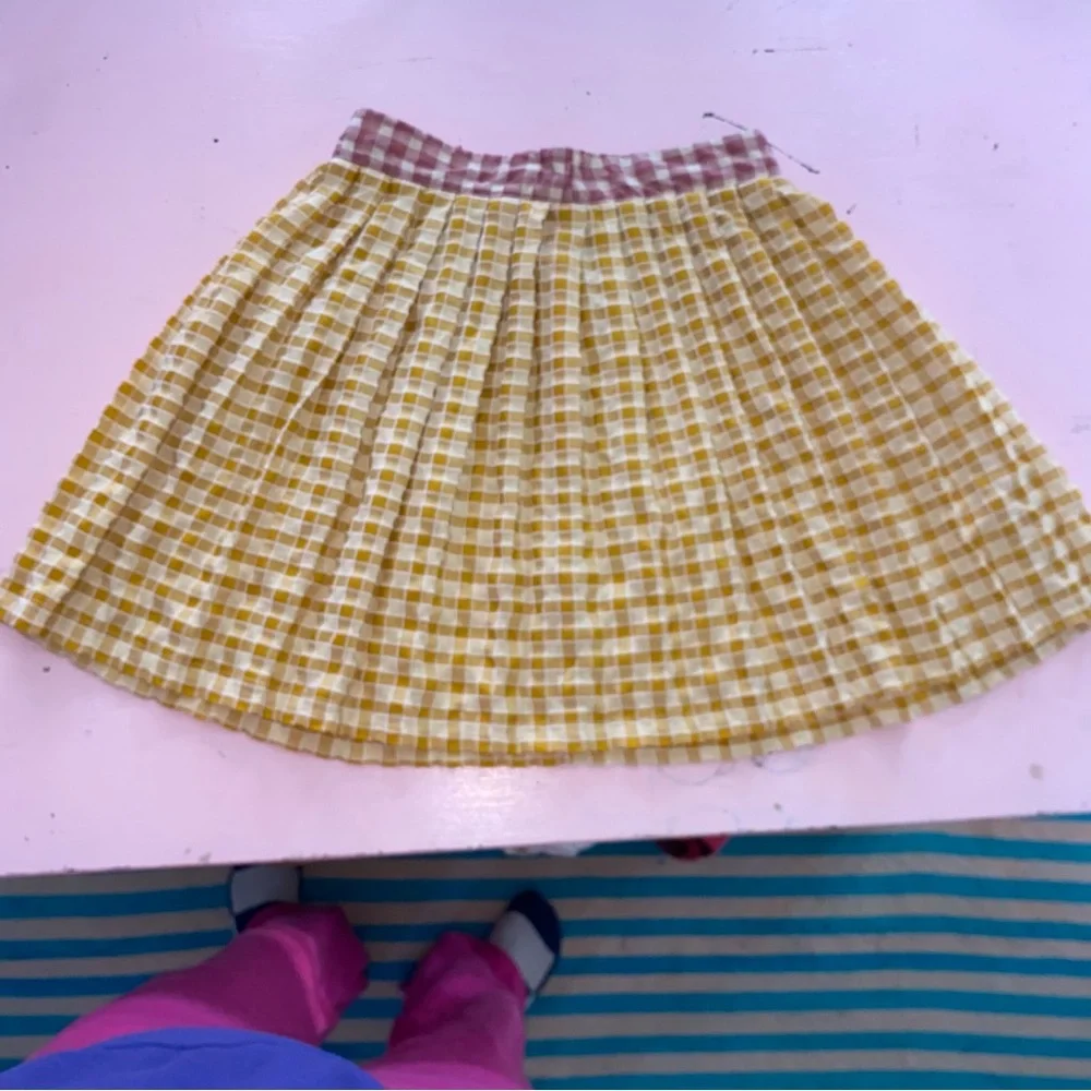 Lisa Says Gah Meg Plaid Mini Skirt from Nuuly Two Tone Plaid A Line Medium 29-30